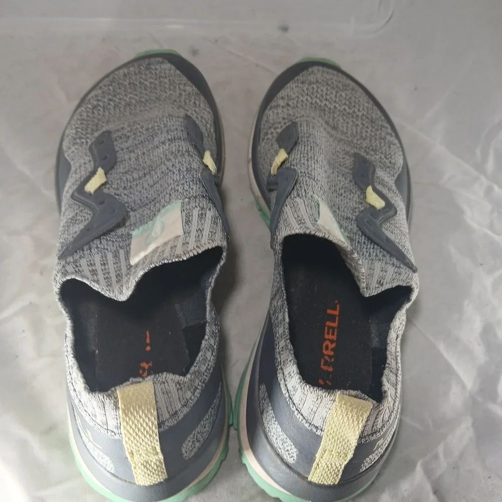 Merrell Women s Flex Connect Trail Running Shoes Gray Aqua VIBRAM Size‎ 7.5